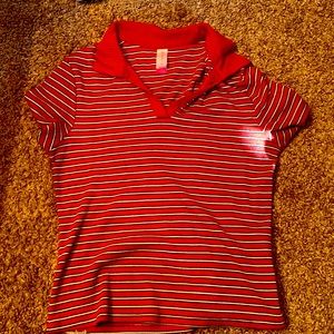 This striped no boundaries shirt was worn a couple times junior 11-13.